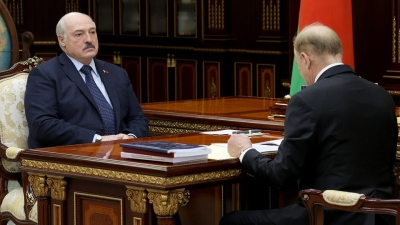 Встреча с Председателем Президиума НАН Беларуси Владимиром Гусаковым