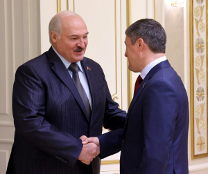 Сустрэча Прэзідэнта Беларусі Аляксандра Лукашэнкі з губернатарам Пермскага края Расіі Дзмітрыем Махоніным