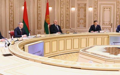 Сустрэча з губернатарам Чэлябінскай вобласці Расіі Аляксеем Тэкслерам