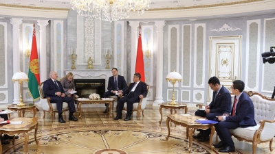 Сустрэча з першым віцэ-прэзідэнтам кітайскай карпарацыі Citic Construction Co., Ltd Ян Цзяньцянам